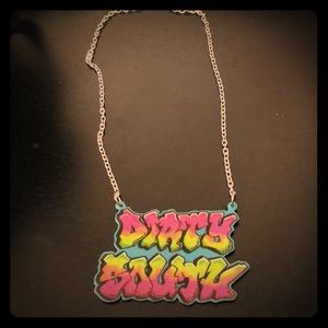 Dirty south graffiti necklace - one of a kind!